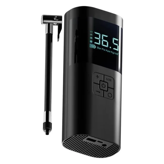 Statik TireHero Wireless Air Pump Built in Powerbank with 6000mAh - Black